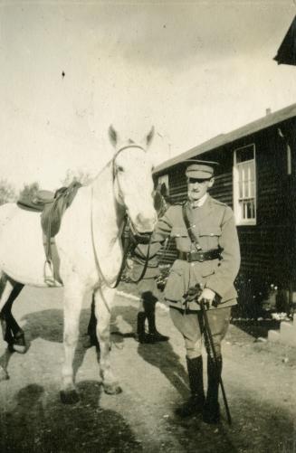 Donald Fraser and white horse