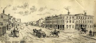 King Street West, 1835 looking east from west of York St