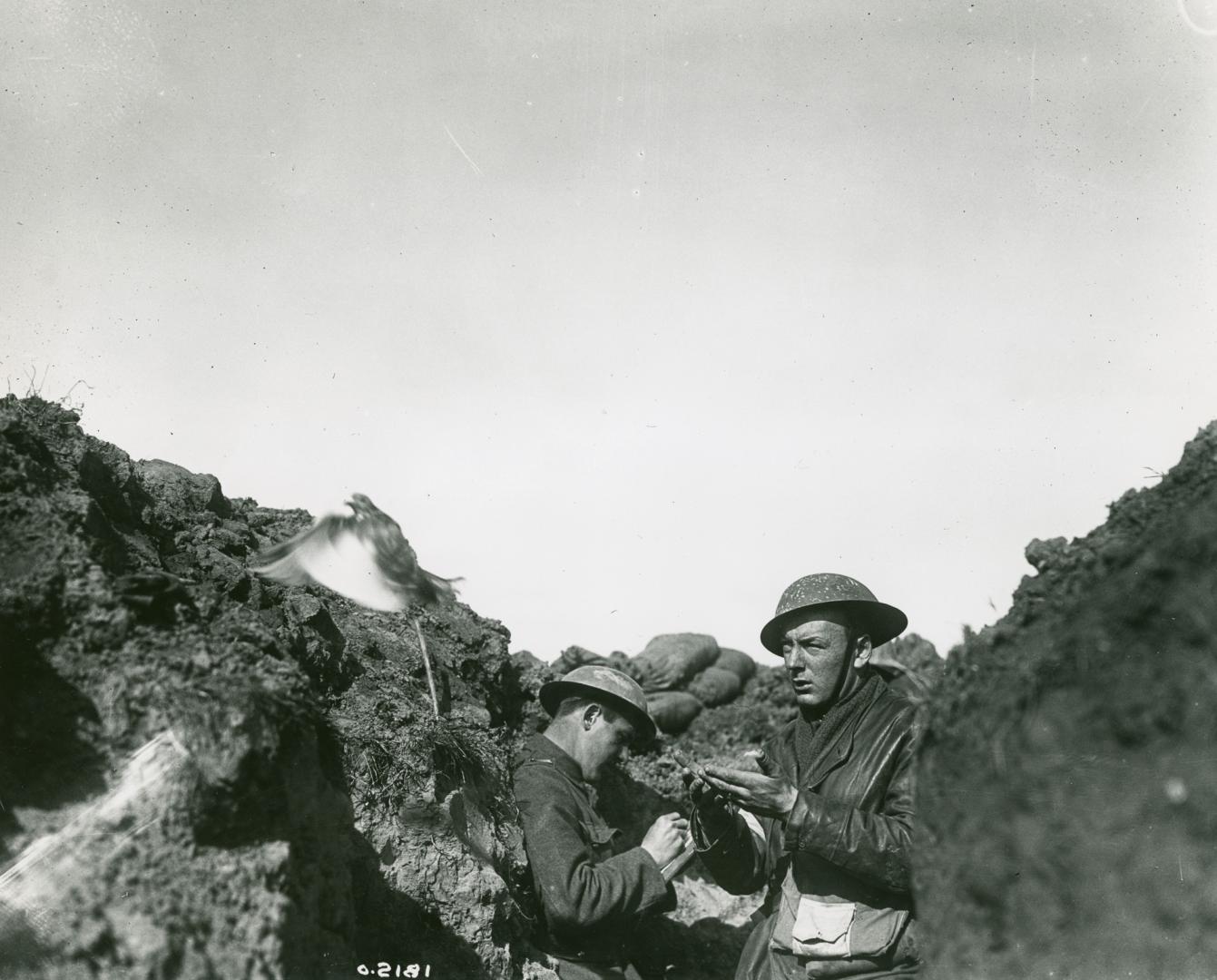 WW1 Canadian Soldiers in Trench