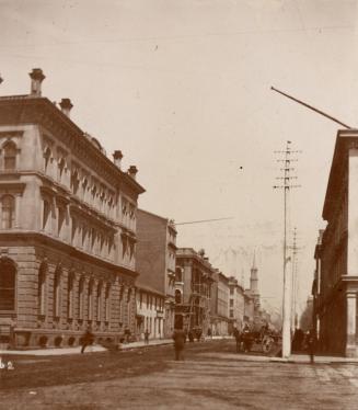 Church St., looking north from Front & Wellington Streets, Toronto, Ontario