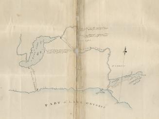 Map of the North Shore of Lake Ontario, the Trent River, and Rice Lake