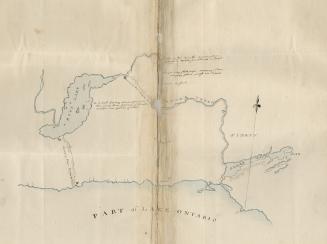 Map of the North Shore of Lake Ontario, the Trent River, and Rice Lake