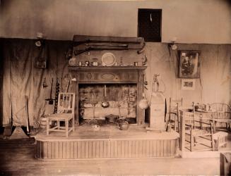 Canadian Historical Exhibition, 1899, Victoria College, oven belonging to Col