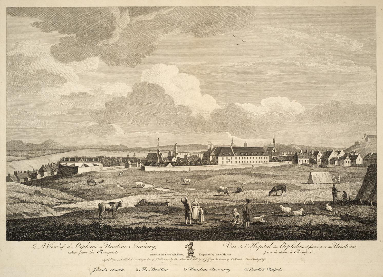 A View of the Orphan's or Urseline Nunnery (Québec, Québec, 1759)