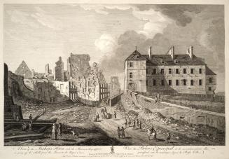 A View of the Bishop's House with the Ruins, as They Appear in Going up the Hill from the Lower to the Upper Town (Québec, Québec, 1759)