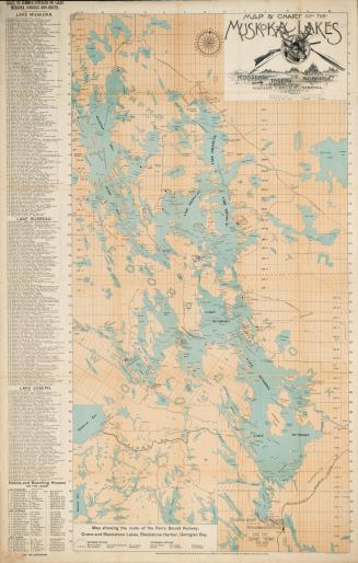 Map & chart of the Muskoka Lakes : Rosseau, Joseph, Muskoka