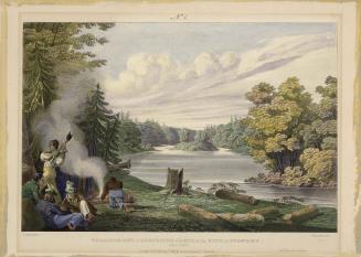 Encampment of Surveying Party at the Site of Stanley (New Brunswick), July 1834