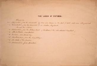 The Lakes of Victoria, Victoria County, Ontario -contents page-