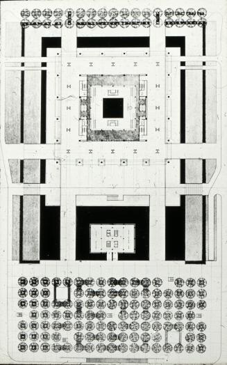 Frank Mikutowski entry City Hall and Square Competition, Toronto, 1958, floor plan