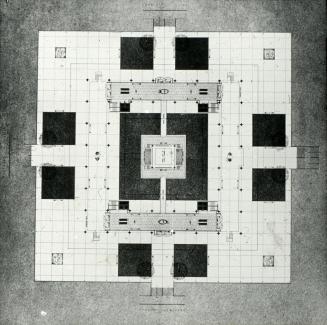 Perkins & Will entry City Hall and Square Competition, Toronto, 1958, floor plan