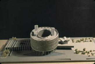 Hideo Kosaka entry, City Hall and Square Competition, Toronto, 1958, architectural model