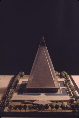 R. G. Smith entry, City Hall and Square Competition, Toronto, 1958, architectural model