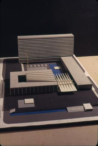 Jean Fayeton entry, City Hall and Square Competition, Toronto, 1958, architectural model