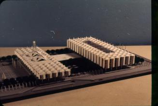 D. R. McMullin entry, City Hall and Square Competition, Toronto, 1958, architectural model