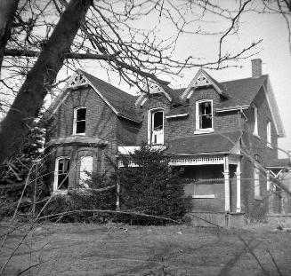 Hoover House, Toronto, Ontario. Image shows a partial view of a two storey residential house. T ...