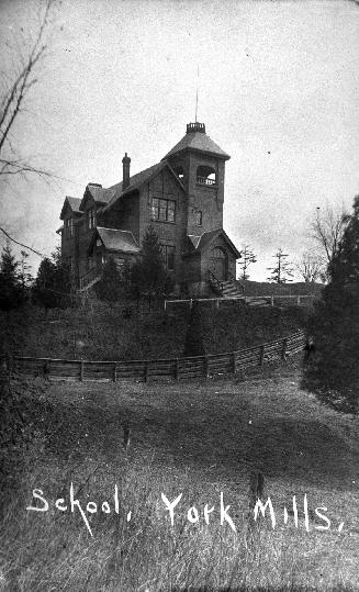 York Mills School, destroyed by fire in 1924