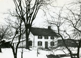 Bales House, south-east view, Toronto, Ontario. Image shows a partial view of a two storey resi ...