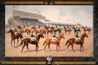 Seagram, Joseph E., winners of King's Plate, 1891-1905, shown at Woodbine (later Greenwood) Race Track. Toronto, Ontario