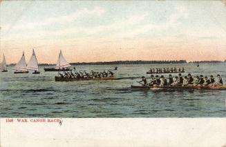 War. Canoe Race. Toronto, Ontario