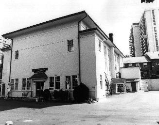 Rear view of the Salvation Army property - Millwood Road. Image shows a partial side view of a …
