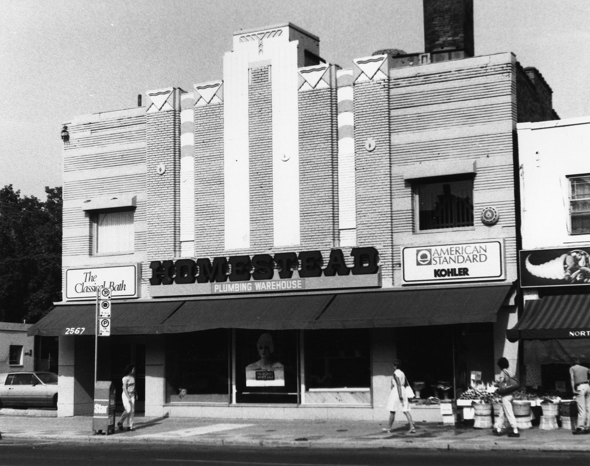 Homestead Plumbing Warehouse, originally Circle Theatre, 2567 Yonge