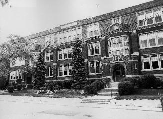 North Toronto Collegiate Institute, 70 Roehampton Avenue, south side, between Yonge Street and  ...