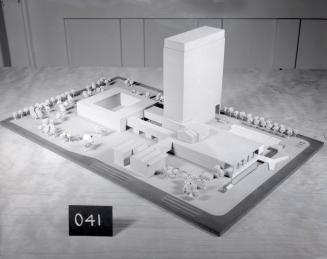 Oscar G. Vagi entry, City Hall and Square Competition, Toronto, 1958, architectural model