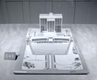 C. M. Bakker entry, City Hall and Square Competition, Toronto, 1958, architectural model