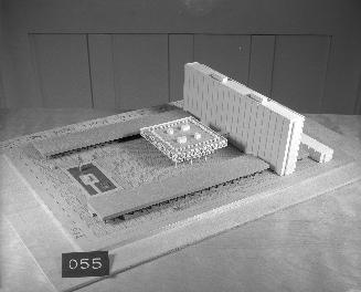 R. Gourlay entry, City Hall and Square Competition, Toronto, 1958, architectural model