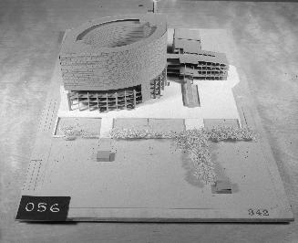 H. G. Herbert entry, City Hall and Square Competition, Toronto, 1958, architectural model