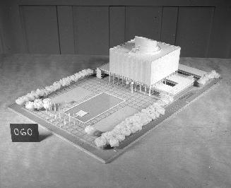 R. Guyer entry, City Hall and Square Competition, Toronto, 1958, architectural model