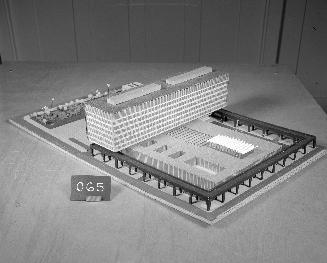 W. R. Ussner entry, City Hall and Square Competition, Toronto, 1958, architectural model