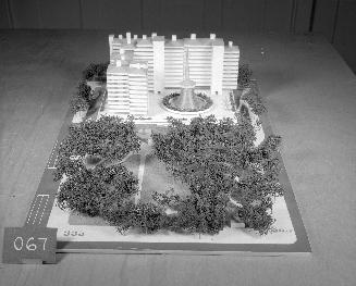 T. R. Feinberg entry, City Hall and Square Competition, Toronto, 1958, architectural model