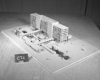 D. West Stearns entry, City Hall and Square Competition, Toronto, 1958, architectural model