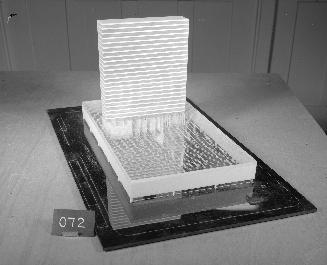 L. Marsicano Guedes & Associates entry, City Hall and Square Competition, Toronto, 1958, architectural model