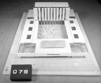John H. Cohen entry, City Hall and Square Competition, Toronto, 1958, architectural model