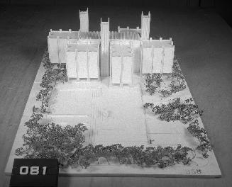 Joe J. Jordan entry, City Hall and Square Competition, Toronto, 1958, architectural model