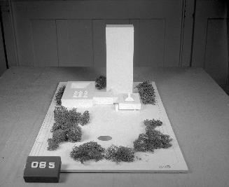 Marius Reynolds entry, City Hall and Square Competition, Toronto, 1958, architectural model