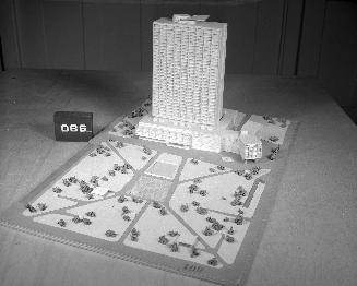 M. Stoklasa and J. Myslbek entry, City Hall and Square Competition, Toronto, 1958, architectural model