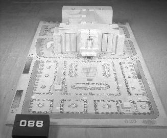 V. H. Karandikar entry, City Hall and Square Competition, Toronto, 1958, architectural model