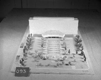 P. R. Moy entry, City Hall and Square Competition, Toronto, 1958, architectural model
