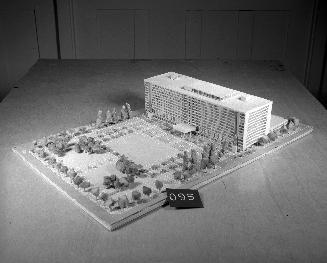 J. J. Van Voorst entry, City Hall and Square Competition, Toronto, 1958, architectural model