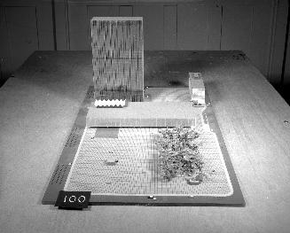 A. A. Alvarez entry, City Hall and Square Competition, Toronto, 1958, architectural model