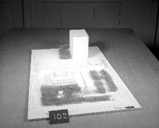 J. A. Bardes entry, City Hall and Square Competition, Toronto, 1958, architectural model