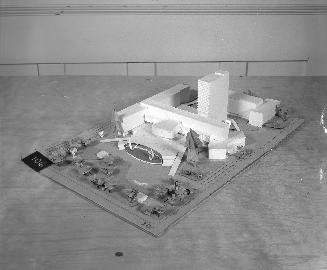 W. A. J. P. Holgar entry, City Hall and Square Competition, Toronto, 1958, architectural model