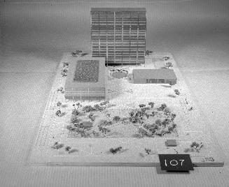 P. J. Hart entry, City Hall and Square Competition, Toronto, 1958, architectural model