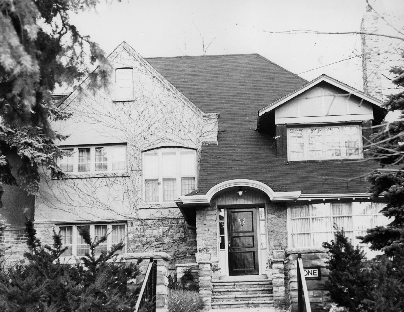 John Firstbrook House, St. Edmunds Drive at Weybourne Crescent, Toronto, Ontario. Image shows a ...