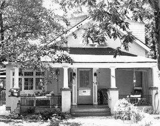 House, 105 Cranbrooke Avenue, south side, west of Jedburgh Road, Toronto, Ontario. Image shows  ...