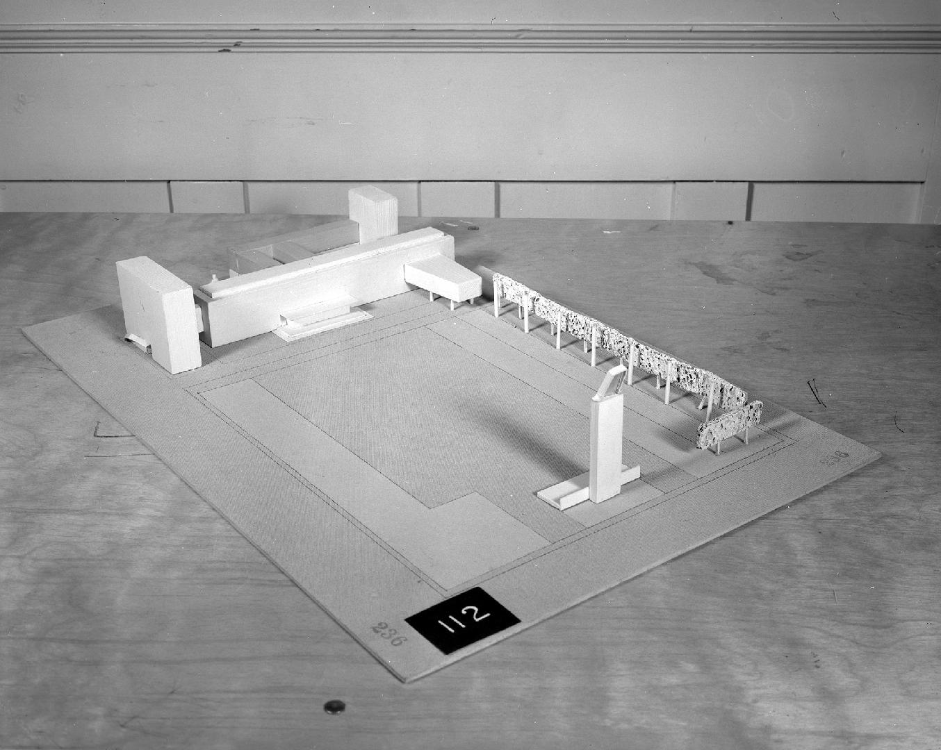 A. Botenbal entry, City Hall and Square Competition, Toronto, 1958, architectural model