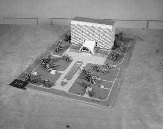 A. F. Taylor entry, City Hall and Square Competition, Toronto, 1958, architectural model
